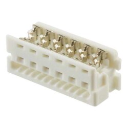 12 Position Rectangular Receptacle Connector IDC Tin 26-28 AWG - Molex