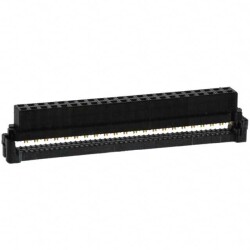 44 Position Rectangular Receptacle Connector IDC Gold 28 AWG - TE Connectivity AMP Connectors