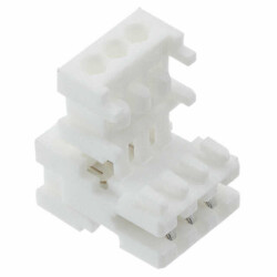 3 Position Rectangular Receptacle Connector IDC Tin 22-24 AWG - 1
