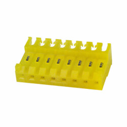 8 Position Rectangular Receptacle Connector IDC Tin 20 AWG - TE Connectivity AMP Connectors