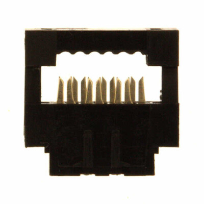 6 Position Rectangular Receptacle Connector IDC Gold 28 AWG - 1