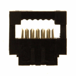 6 Position Rectangular Receptacle Connector IDC Gold 28 AWG - 1