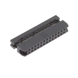 26 Position Rectangular Socket Connector IDC Gold - Adam Tech