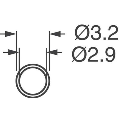 Red LED Indication - Discrete 2V Radial - 3