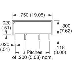 RELAY REED SPST 500MA 12V - 3