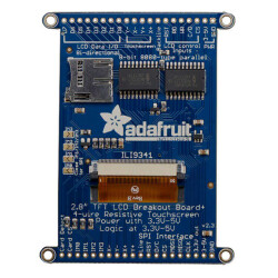 Resistive Graphic LCD Display Module Transmissive Red, Green, Blue (RGB) TFT - Color Parallel, 8-Bit, SPI 2.8