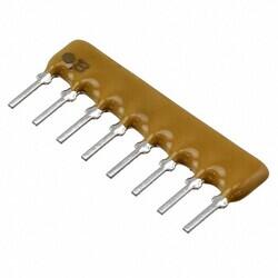 2.2k Ohm ±2% 200mW Power Per Element Bussed 7 Resistor Network/Array ±100ppm/°C 8-SIP - 1