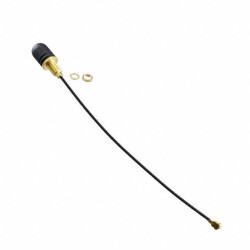 RF ANTENNA Bluetooth, Wi-Fi Whip, Straight U.FL (UMCC), I-PEX MHF1 Panel Mount - Siretta Ltd