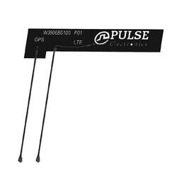2.15GHz LTE Flat Patch RF Antenna 698MHz ~ 3.6GHz 4dBi U.FL (UMCC), IPEX MHF1 Adhesive - PulseLarsen Antennas
