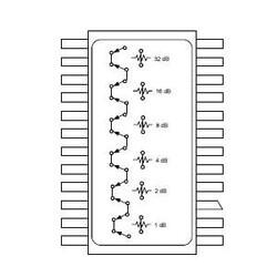 RF Attenuators 50.0 dB, 6-Bit, DC-2.0 GHz - 2