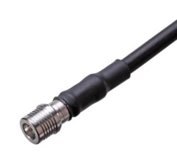 RF / Coaxial Connector, QMA Coaxial, Straight Plug, Solder, 50 ohm - HUBER+SUHNER