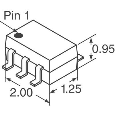 RF Switch IC General Purpose SPDT 2.5 GHz 50Ohm SC-70-6 - 3