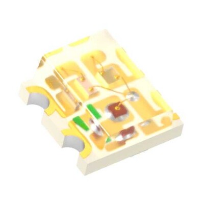 Red, Green, Blue (RGB) 625nm Red, 525nm Green, 465nm Blue LED Indication - Discrete 1.8V Red, 2.7V Green, 2.7V Blue 0606 (1616 Metric) - 1