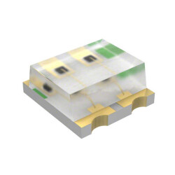 Red, Green, Blue (RGB) 626nm Red, 525nm Green, 470nm Blue LED Indication - Discrete 1.9V Red, 3.4V Green, 3.4V Blue 0606 (1616 Metric) - 1