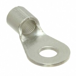 Ring Terminal Connector 1/4 Stud Circular 6 AWG Crimp - TE Connectivity AMP Connectors