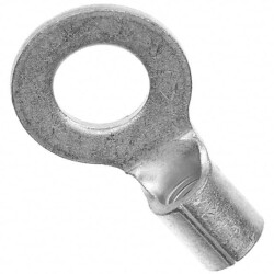 Ring Terminal Connector 1/4 Stud Circular 10-12 AWG Crimp - TE Connectivity AMP Connectors