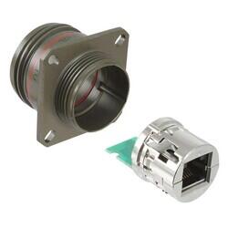 Jack Modular Connector 8p8c (RJ45, Ethernet) Straight Unshielded Cat5e - Amphenol PCD