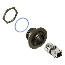 Modular Coupler Connector Jack, 8p8c (RJ45) To Jack, 8p8c (RJ45) Cat5e Unshielded - Amphenol PCD