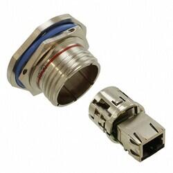 Modular Coupler Connector Jack, 8p8c (RJ45) To Jack, 8p8c (RJ45) Cat5e Unshielded - Amphenol PCD