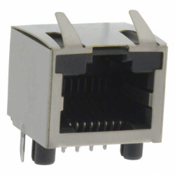 Jack Modular Connector 8p8c (RJ45, Ethernet) 90° Angle (Right) Shielded, EMI Finger - Amphenol ICC (Commercial Products)