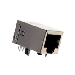1 Port RJ45 Panel Mount, Through Hole 10/100 Base-T, AutoMDIX - Amphenol ICC (Commercial Products)