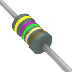 47.5 Ohms ±1% 0.25W, 1/4W Through Hole Resistor Axial Flame Retardant Coating, Safety Metal Film - Stackpole Electronics Inc