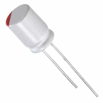 47 µF 6.3 V Aluminum - Polymer Capacitors Radial, Can 42mOhm 2000 Hrs @ 105°C - 1