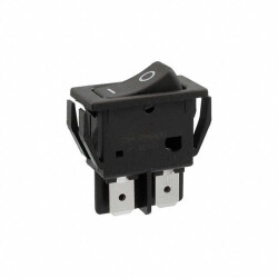 Rocker Switch SPST 16A (AC), 6A (DC) 125 V Panel Mount, Snap-In - C&K