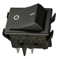 Rocker Switch DPST 20A (AC) 125 V Panel Mount, Snap-In - 1