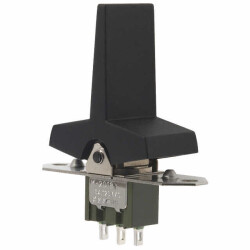 Rocker Switch SPDT 6A (AC), 3A (DC) 125 V Panel Mount, Flange - NKK Switches