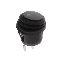 Rocker Switch SPST 10A (AC) 125 V Panel Mount, Snap-In - Adam Tech