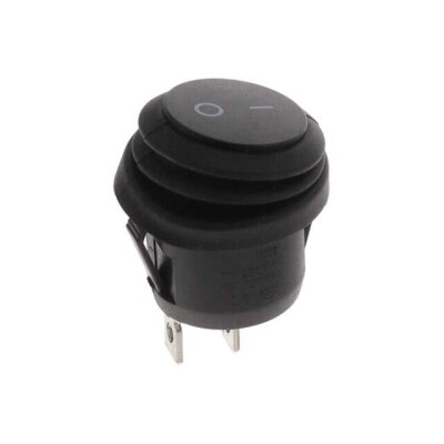 Rocker Switch SPST 10A (AC) 125 V Panel Mount, Snap-In - 1