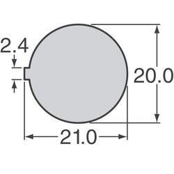 Rocker Switch SPST 20A (AC) 125 V Panel Mount, Snap-In - 3