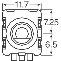 Rotary Encoder Incremental 20 Quadrature (Incremental) Vertical - CUI Devices (1)