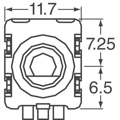 Rotary Encoder Incremental 20 Quadrature (Incremental) Vertical - 2