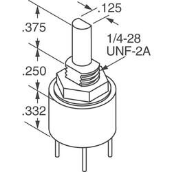 Rotary Encoder Mechanical 16 Gray Code (Absolute) Vertical - 2