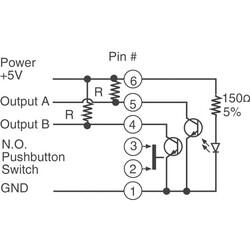 Rotary Encoder Optical 16 Quadrature (Incremental) Vertical - 3