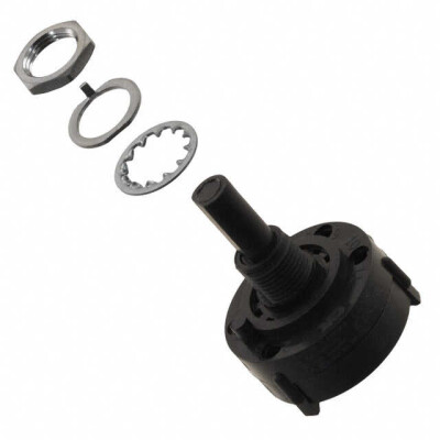Rotary Switch 2 Position SPDT 2.5A (AC), 350mA (DC) 125 VAC Panel Mount - 1