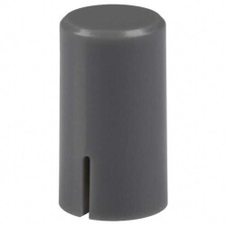 Round Pushbutton Switch Cap Gray, Dark Snap Fit - E-Switch