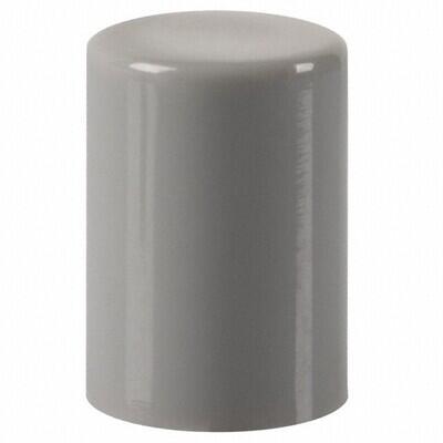 Round Pushbutton Switch Cap Gray Snap Fit - 1