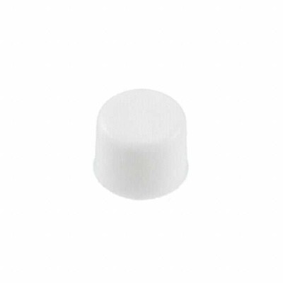 Round Pushbutton Switch Cap White Slip On - 1