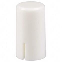 Round Pushbutton Switch Cap White Snap Fit - 1