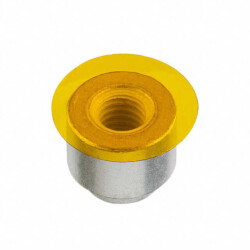 Round Standoff Threaded M2.5 Steel 0.106