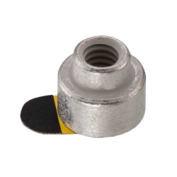 Round Standoff Threaded M2.5x0.45 Steel 0.118