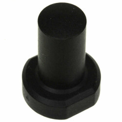 Round Tactile Switch Cap Black Snap Fit - MEC Switches