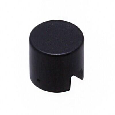 Round Tactile Switch Cap Black Slip On - 1