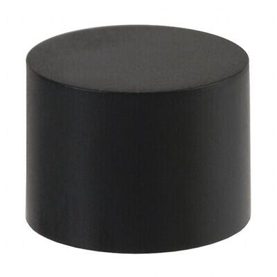 Round Tactile Switch Cap Black Slip On - 1