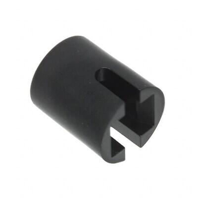 Round Tactile Switch Cap Black Snap Fit - 1