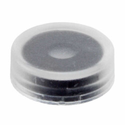 Round Tactile Switch Cap Black Snap Fit - 1