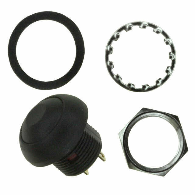 Pushbutton Switch SPST-NO Standard Panel Mount, Front